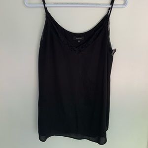 BABATON Everly Camisole in Black with Lace Trim
